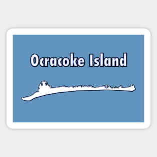 Ocracoke Island Map Outline Magnet